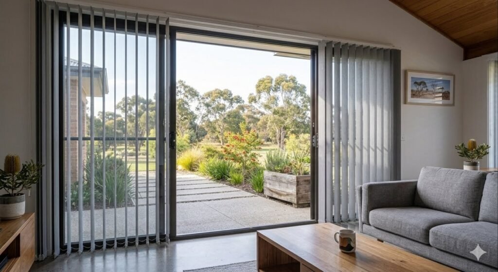 Vertical blinds installation in Maryborough, Fraser Coast