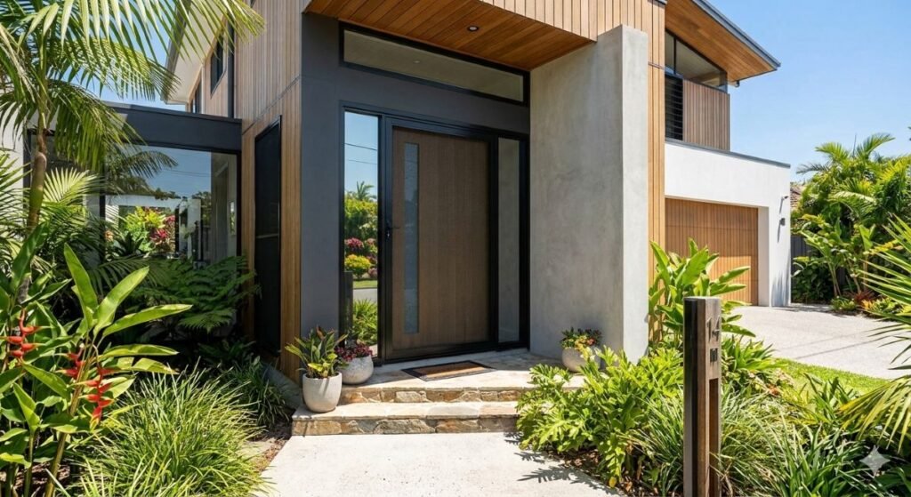 Security screen door on a Hervey Bay home.
